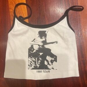 Brandy melville graphic tank top. never worn.